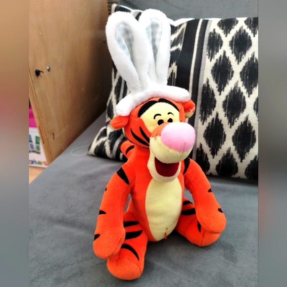 ✓Tigger Easter bunny  Plush With Ears Winnie The Pooh Tigger Stuffed Animal Doll - Picture 4 of 16